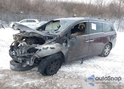 2011 Honda Odyssey Ex-L из США, поврежденный, VIN 5FNRL5H63BB065353